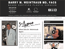 Tablet Screenshot of drbarryweintraub.com
